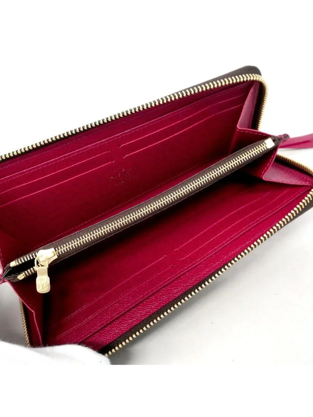 Louis Vuitton Wallet Monogram Portefeuille Clemence Fuchsia